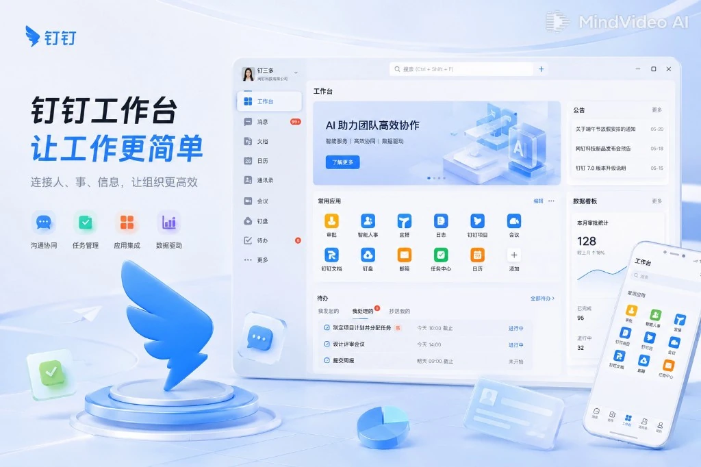 钉钉智能协作平台组织在线与业务在线